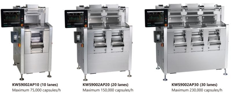 Máy kiểm tra trọng lượng viên nang Anritsu Capsule Checkweigher KWS9002AP 10-20-30 lanes