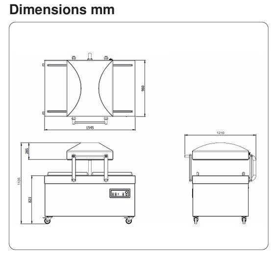 Bản vẽ kỹ thuật máy hút chân không Atmoz 2-75 buồng đôi công nghiệp