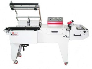 Máy bọc màng co bán tự động chữ L đóng gói sản phẩm